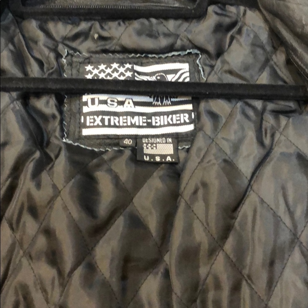 Leather biker jacket - Picture 3 of 8